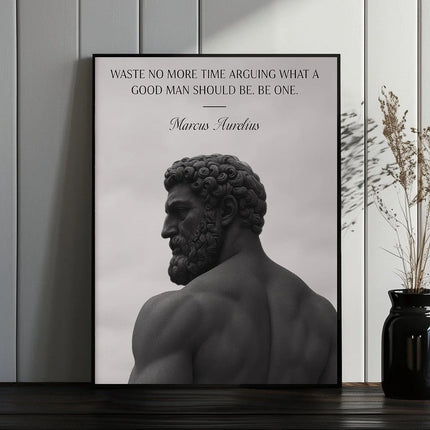 Alexander the Great Quote Motivational Wall Art Spartan Warrior Canvas Ancient Greek Poster Bronze Statue Sculpture Room Decor