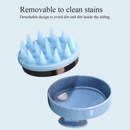 Hair wash brush, silicone scalp massage comb, soft body massage brush, beauty and hairdressing tool, shower SPA comb