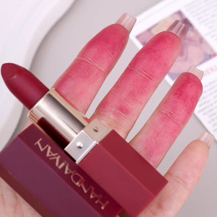 Rose Pink Nude Matte Velvet Lipstick Color Rendering Lasting Non-stick Cup Sexy Lipsticks Waterproof Beauty Lips Makeup Cosmetic