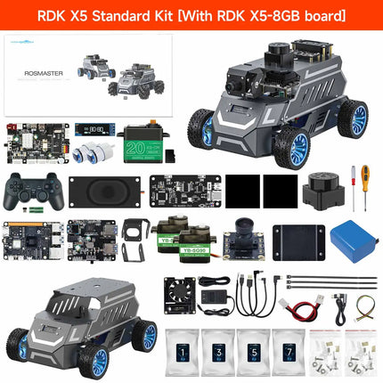 Yahboom ROSMASTER A1 AI Large Model ROS2 Robot Smart Car Kit Ackerman Structure Support RVIZ Simulation SLAM Mapping Navigation