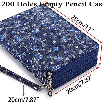 72/120/168/200 Slots School Pencil Cae for Girls Stationery Box Organizer Large Capacity Pencilcase Kawaii Pen Bag Office Pouch