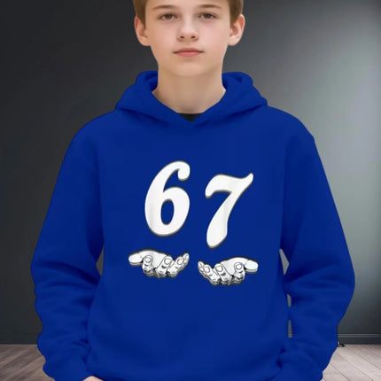 Fun Six Seven 6 7 Meme Design Hoodie for Kids Chaotic Humor Y2k Game Saying Tee Novelty Gift Boys Top Fashion Children's Clothes