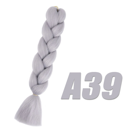 Purple Braiding Hair Pre Stretched Synthetic Kanekalon Crochet Hair Jumbo Braids Extensions Hair Accessories For Girls Braids