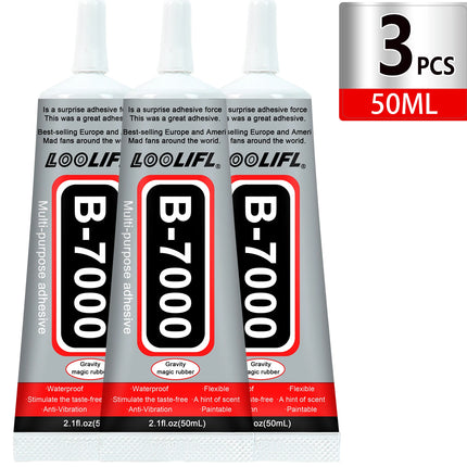 1-10Pcs Loolifl B-7000 Super Glue Safety Materials Epoxy Resin Repair Cell Phone Touch Screen Jewelry Craft Liquid Adhesive 15ml