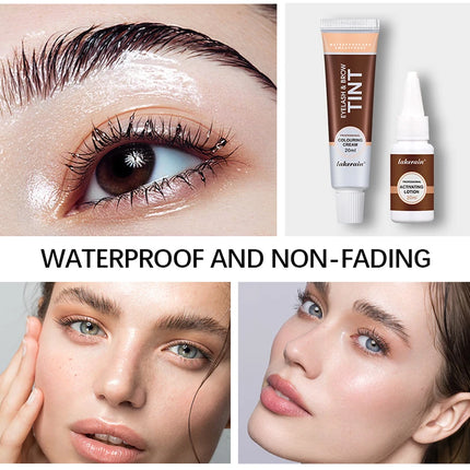 Eyebrow Tint Dye Professional Eyebrow Dye Waterproof Long-lasting Eyebrow Brow Kit Semi Permanent Eyebrow Home Use Pro Kit