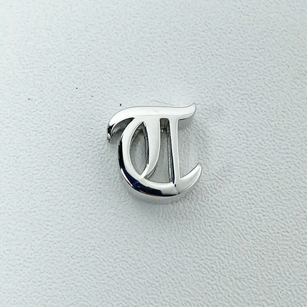 Unique Real 925 Sterling Silver Old English Letter A-Z Initial Charm Pendant For Women Girls Men Spiriti Jewelry Gift For Friend