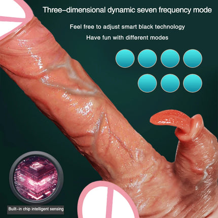 Dildo Telescopic Realistic Vibrator Sex Toys For Women Big Penis Heating Suction Cup Female Adult Masturbator App Remote Control