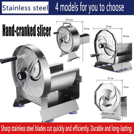 Manual Home Stainless Slicer Commercial Ultrathin Chip Machine Fruit Cutting Machine Lemon Slicer Kitchen Sausage Cabbage Slicer