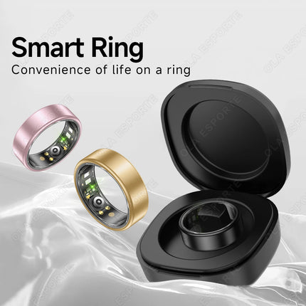 2026 New Smart Ring Men Women, Heart Rate and Blood Oxygen Monitor Smartring IP68 & 5ATM Waterproof, Multi-sport Mode Rings Man