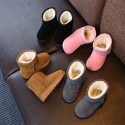 Fashion Children Casual Shoes Girls Boys Cotton Snow Boots Warm Kids Boots Boy Winter Cotton Shoes Sneakers ботинки мартин