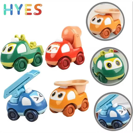 Children's Inertial Toy Car, Engineering Firefighting Sanitation Vehicle Resistant to Falling, Children's Gift
