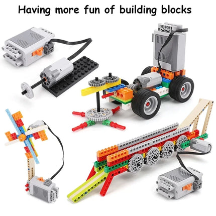 2PCS M Motor Power Functions Group MOC Technical Parts PF Blocks 8883 58120c01 Speed Motor Compatible with Legoeds DIY Kids Gift