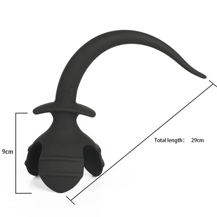 Silicone Dog Tail Anal Plug G Spot Prostate Massager Butt Open Plug Anal Dilator Couples Roleplay Cosplay Kit Erotic Accessories