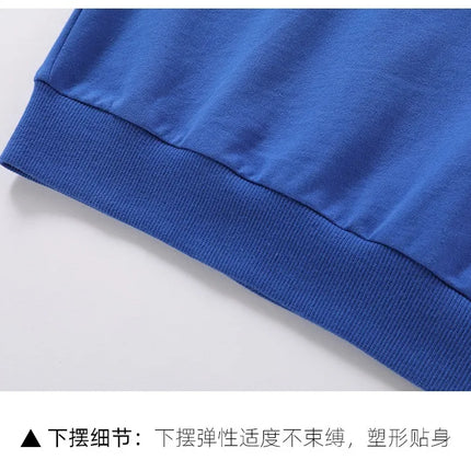 Spring Children's Cotton sweatshirt Boy and Girl Casual Solid Plain Hoodies Tops 3-10 Years Kids Long Sleeve T-shirt Cltohes