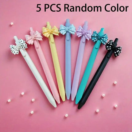 * 5PCS Pink Black Cute Butterfly Pen For Birthday Wedding Valentine's Day Carnival Celebration Party Favor Gift Bag Filler Prize