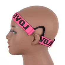 Comfortable Lace Melt Wig Band with Ear Hanger - Adjustable Wrap for Scarf, Black Lace Edge Band for Wigs, Stylish Headband
