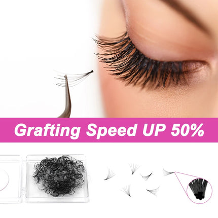 ARTSTAR 800 Fans Loose Fan Lashes Extensions mix8-15mm Length Pointy Base Premade Medium Stem Sharp Thin Russian Volume Lashes