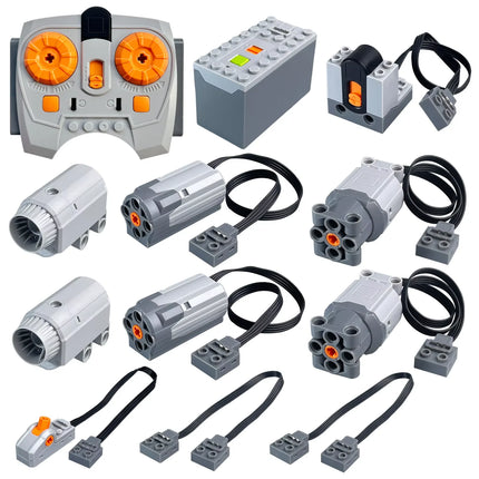 MOC Power Functions Enhanced Version M L XL Servo Red Motor Technical Part Building Block Toy Accessories Compatible with Brand