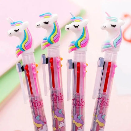 【6 COLORS IN 1】 Switch between 6 vibrant gel ink colors with ONE pen! Perfect for notes, art, or signatures.