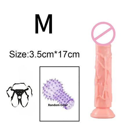 Wearable Realistic Dildo Skin Sex Toys for Female Masturbator with Strong Suction Cup G Spot Big Penis Anal Adult Sex Product 18