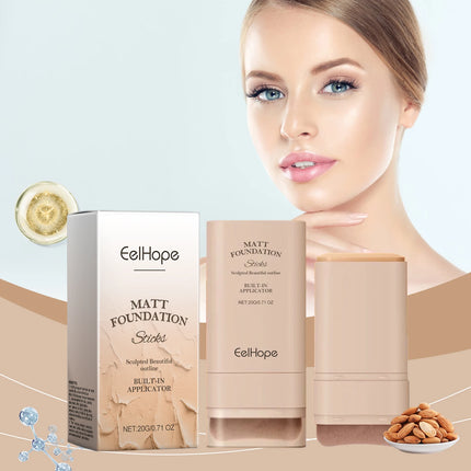 EELHOE Foundation Concealer Stick Lightweight Breathable Moisturizing Waterproof No Creasing Longlasting Female Makeup Product
