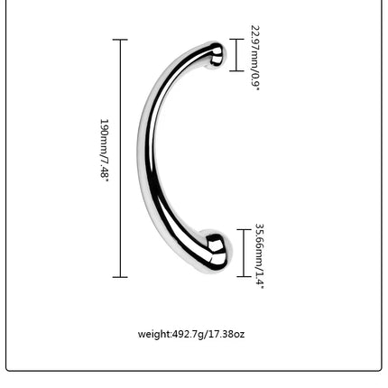 Double Ended Stainless Steel G Spot Wand Prostate Massage Stick Pure Metal Penis P-Spot Stimulator Anal Plug S&M anal dilator