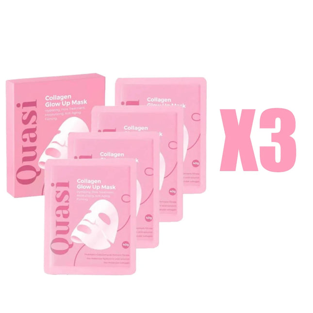 Quasi 3D Lifting Skincare Set Korean Night Cream Serum Face Mask Overnight Deep Hydration Firming Brightening Pore Minimizing
