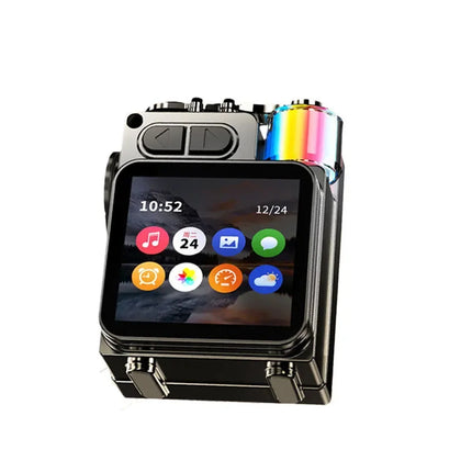 Bluetooth Speaker Smart Touch Screen Mini Portable Audio Player Wireless Handsfree Call MP3 Music Box Support TF Play APP Contro