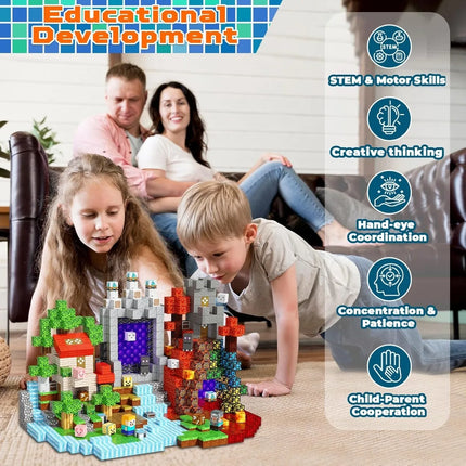 Magnetic Building Blocks Mine World Magnetic Forest House Lava Brick Cube Toys Set STEM Sensory 2026 Gift for 3+ Boy Girl Kid