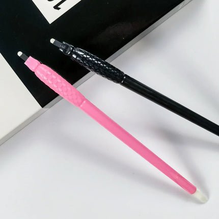 10/50Pcs 0.15mm 18U Microblading Disposable Manual Pen Permanent Makeup Eyebrow Tattoo Pen