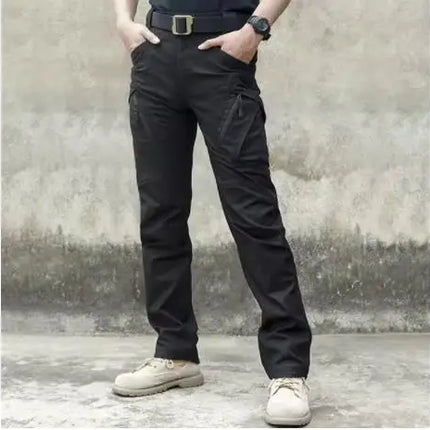 Wear Resistant Work Pant Man Multi-pocket Straight Cargo Trousers Outdoor Jogging Tactical Pants Spring Autumn Casual Trousers