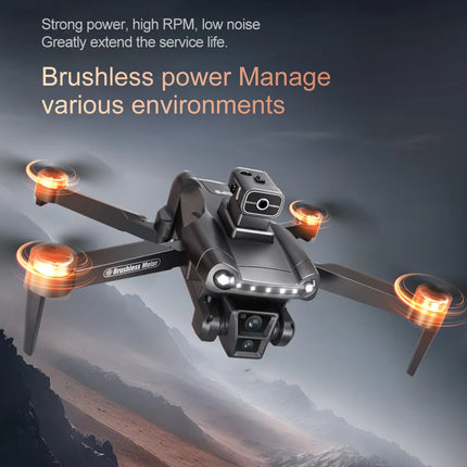 For Genuine V198MAX GPS Drone 8K Professional Camera Aerial FPV Brush Laser Obstacle with Large Screen Remote Control Folding RC