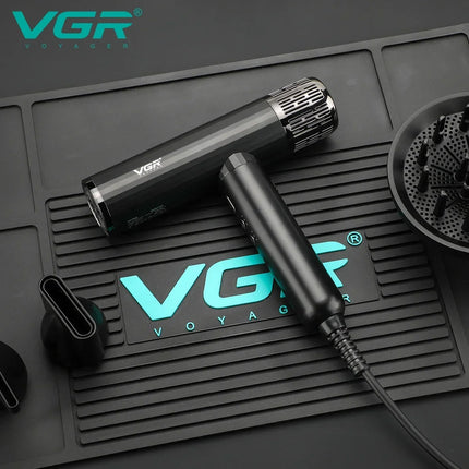 VGR Hair Dryer Professional Blow Dryer Brushless Direct Current Motor Household 110000 RPM Powerful Hair Dryer for Salon V-427