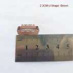 2.3cm U shape brown
