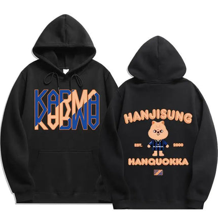 SKZOO Stray Kids Comeback Merch Collection Ribbed Hem Unisex Hoodie Sweatshirt Top
