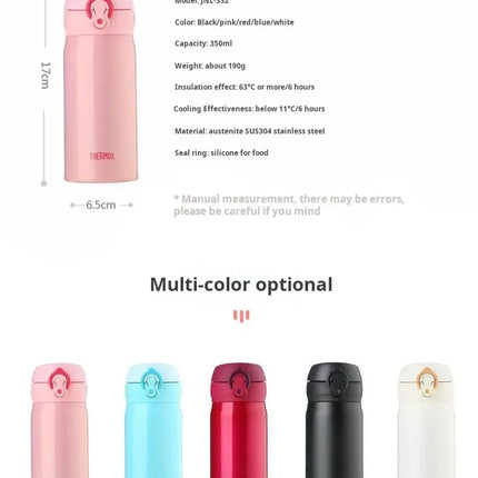 THERMOS Stainless Steel Double-layer Vacuum Cup Leak Prevention Insulated Flasks 350ml/500ml Thermo Water Bottle Thermal Tumbler