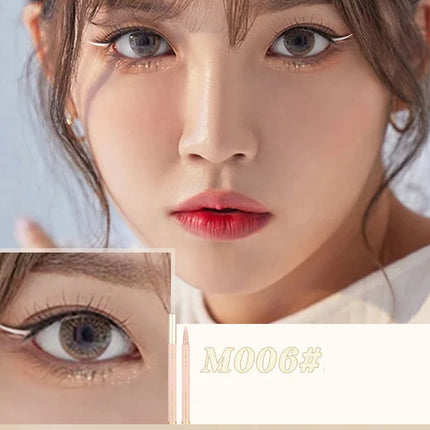 Ultra-fine Liquid Eyeliner Waterproof Glitter Matte Black Brown Shiny Eyeliner Lying Silkworm Pen Eye Beauty Party Makeup Tools