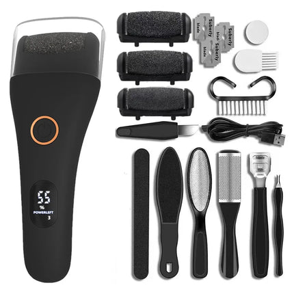 Professional Electric Foot File Callus Remover Rechargeable Pedicure Dead Skin Remover Portable Foot Grinder