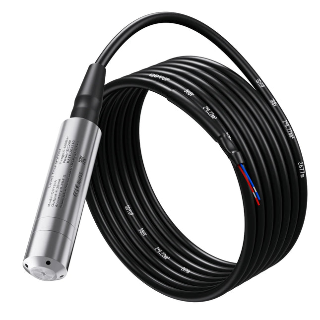 1m 2m 5m 10m 15m Hydrostatic Liquid Level Sensor 4-20mA 0-10V oil fuel water Transmitter RS485 tank well Transducer