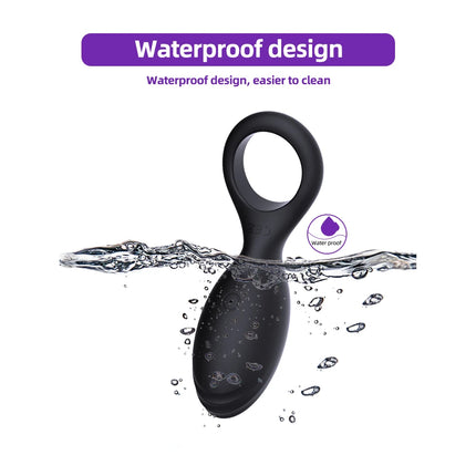2 In1 Penis Ring Vibrator Butt plug Male Chastity Cock Rings Clit Stimulator Delay Ejaculation Male Masturbator Aldult Sex Toys
