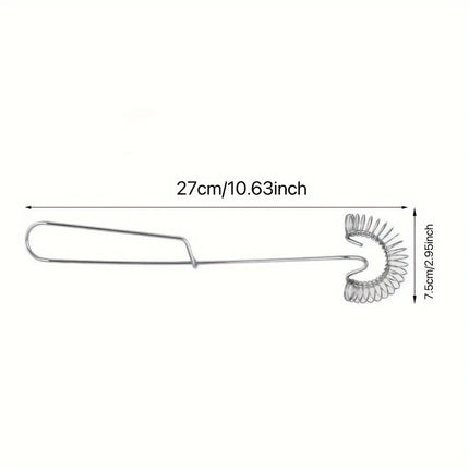 Stainless Steel Spring Egg Beater Sauce Blender Mini Whisk Milk Frother Foamer Creative Cooking Tools Cooking Accessories