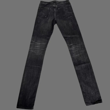 HKSH Autumn New Men Tide Dark Vintage Stylish Damage Waxed Denim Pants Handmade Hole High Street Jeans Straight Chic Ins HK17722