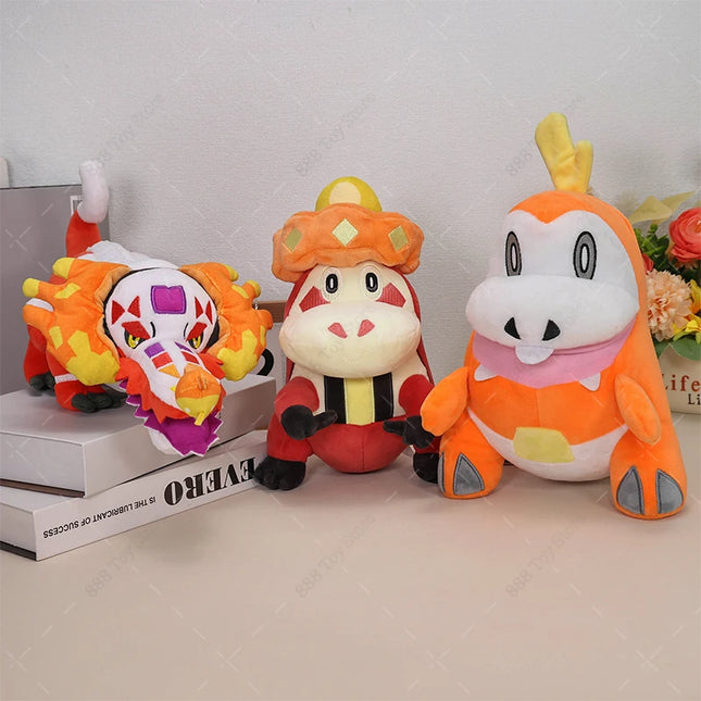 New Arrival Pokemon Plush Skeledirge Crocalor Groudon Soft Stuffed Toys Anime Shiny Gyarados Gengar Animal Peluche Doll Gifts