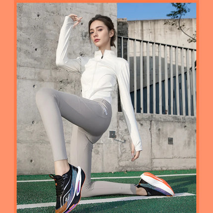 Unisex Carbon Board Running Shoes Professional Marathon Lightweight Bouncing Pad Breathable Ladies Stable Support Sports Shoes