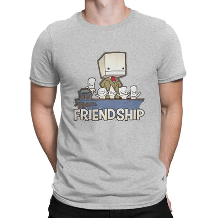 Friendship is the Best Ship T-Shirt - Castle Crashers Cotton Tee for Men