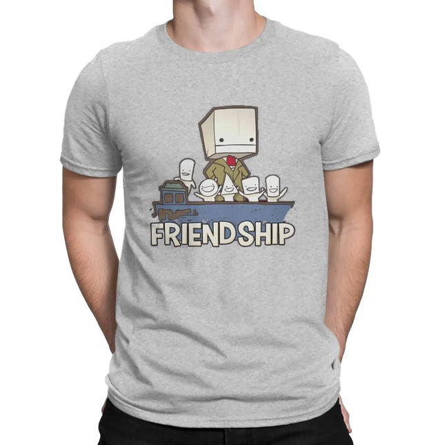 Friendship is the Best Ship T-Shirt - Castle Crashers Cotton Tee for Men