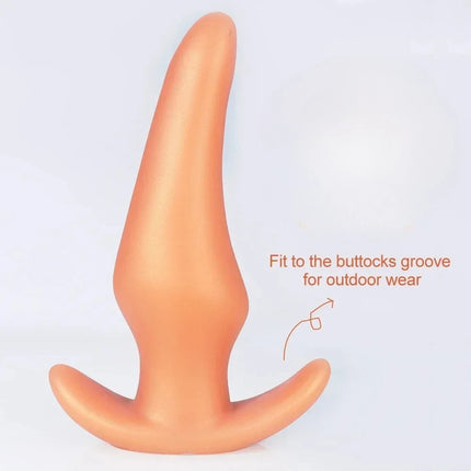 Wearable Anti Drop Soft Anal Plugs Liquid Silicone Huge Butt Plug Prostate Massage Anal Training Comfortable To Wear Butt Plug - DILDO