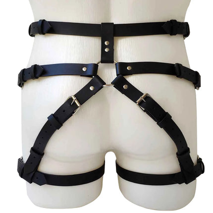 Men's Leg Belt Harness Gay Body Bondage Lingerie Sissy Clubwear for Gay Sex Rave And Clubbing Mens Leather Harness Bondages Gear