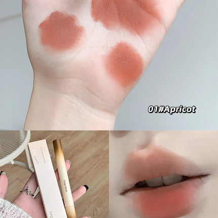 Gege Bear Velvet Matte Lip Powder Cream Long-Lasting Moisturizing Lipstick Autumn-Winter Color Natural-Looking Lip Stain