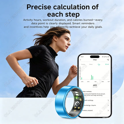 Various Colors Available Smart Ring Bluetooth Call Heart Rate Sleep Monitor Men Women Smartring Waterproof Health Sport Ring New